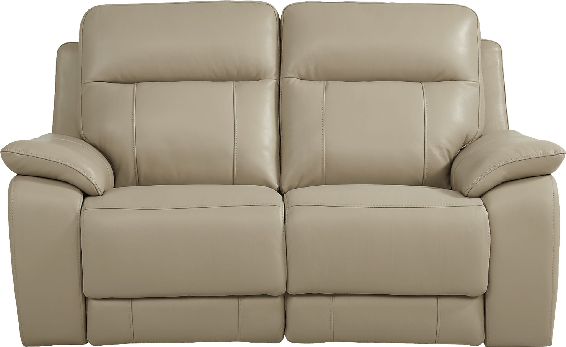 Torini Cream Leather 8 Pc Reclining Living Room - Image 6