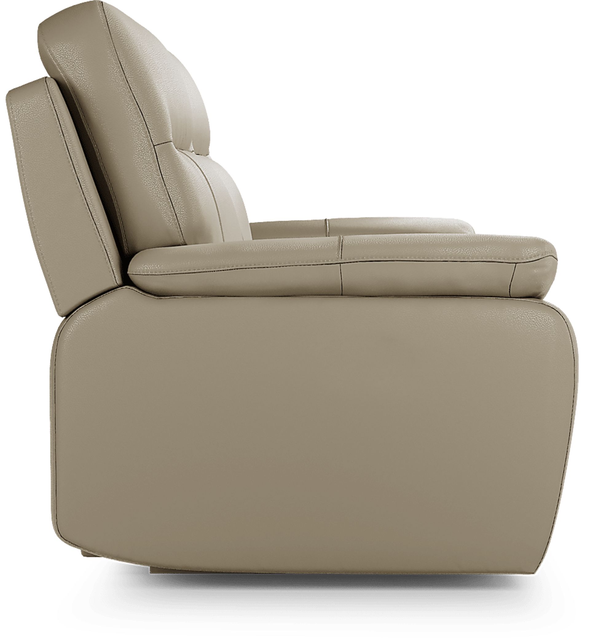 Torini Cream Leather Reclining Sofa - Image 5