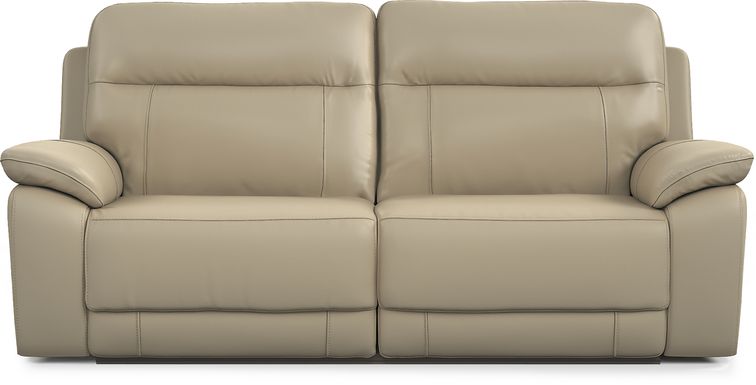 Torini Cream Leather Reclining Sofa