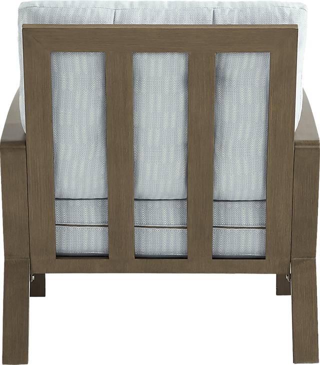 Torio Brown Outdoor Club Chair with Lake Cushions - Thumbnail - Image 3