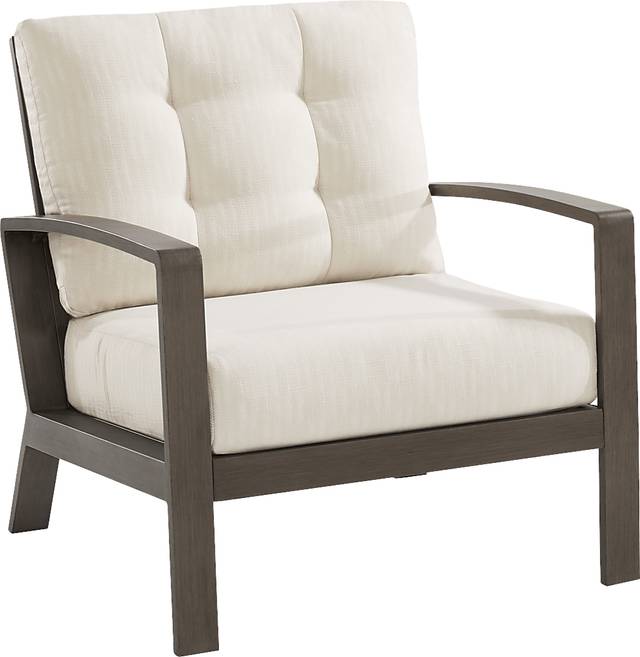 Torio Brown 5 Pc Outdoor Sofa Seating Set with Oatmeal Cushions - Thumbnail - Image 4