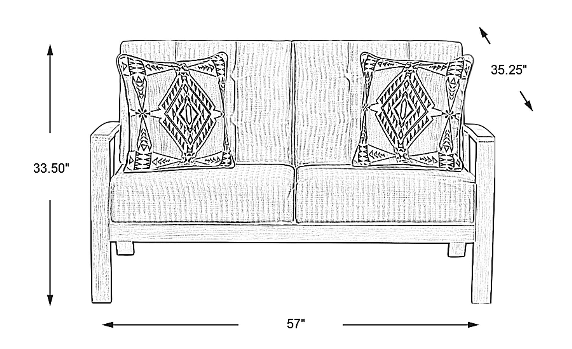 Dimension Image. Please refer to the Dimension Tab on this page for dimension details.