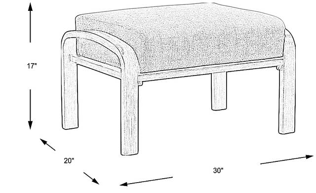 Dimension Image. Please refer to the Dimension Tab on this page for dimension details.
