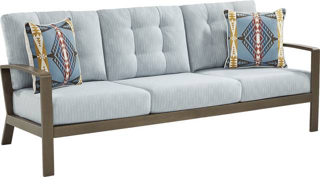Torio Brown 5 Pc Outdoor Sofa Seating Set with Lake Cushions - Thumbnail - Image 3