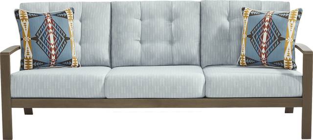 Torio Brown 5 Pc Outdoor Sofa Seating Set with Lake Cushions - Thumbnail - Image 2