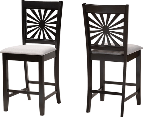 Torkelson Gray Counter Stool, Set of 2