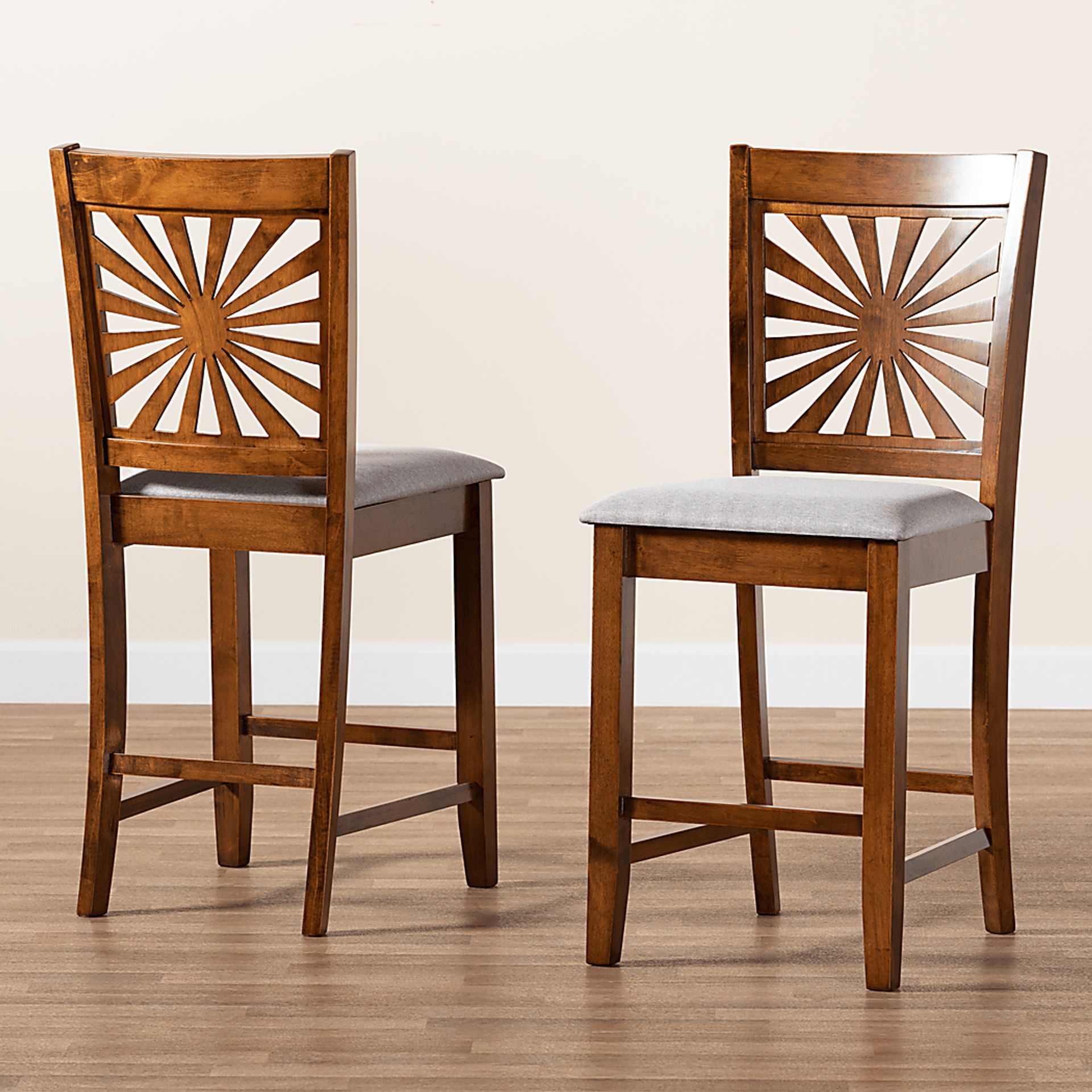 Torkelson Walnut Brown Counter Stool, Set of 2 - Image 8