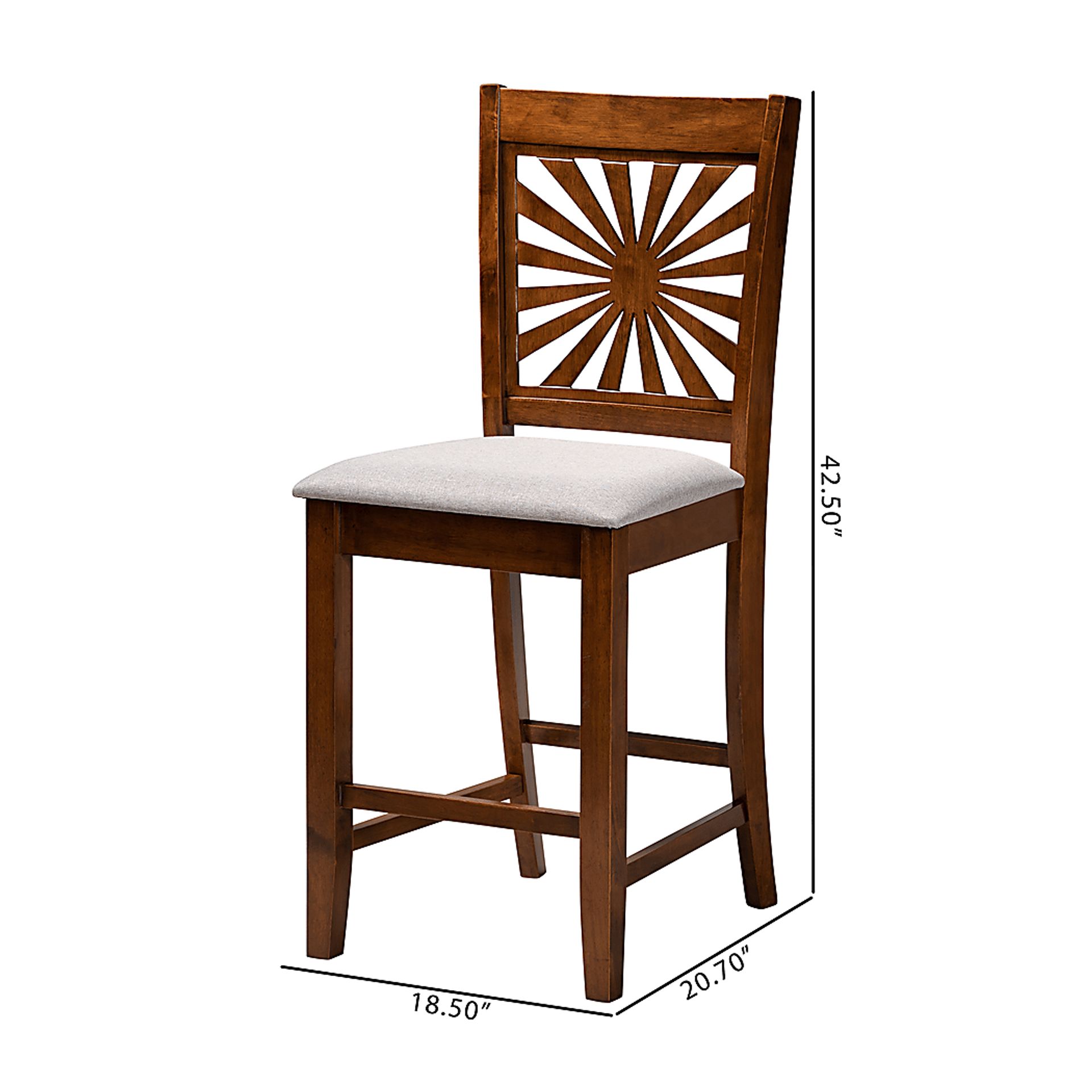 Torkelson Walnut Brown Counter Stool, Set of 2 - Image 9