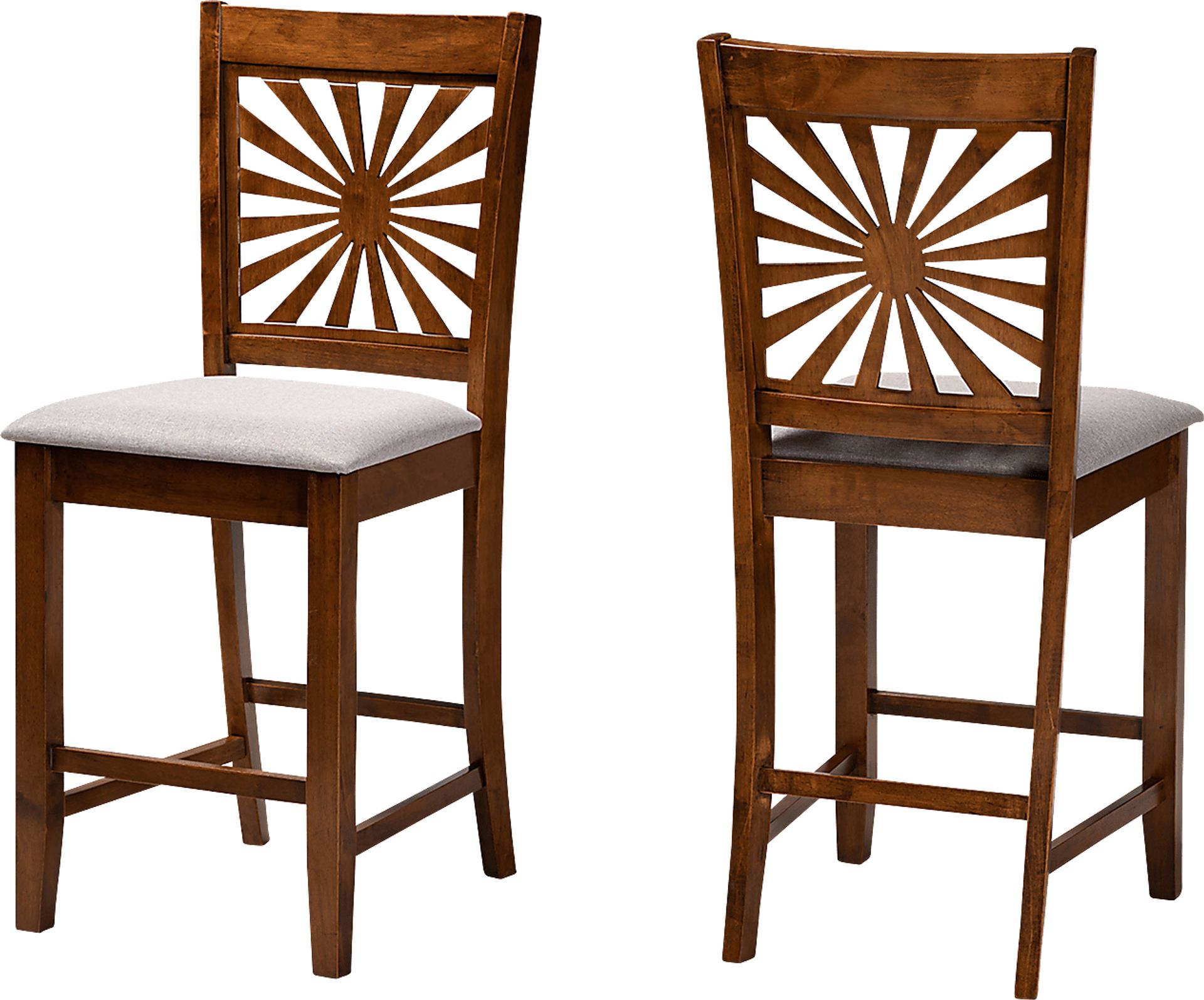 Torkelson Walnut Brown Counter Stool, Set of 2 - Image 1