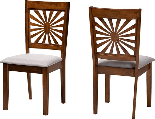 Torkelson Walnut Brown Dining Chair, Set of 2