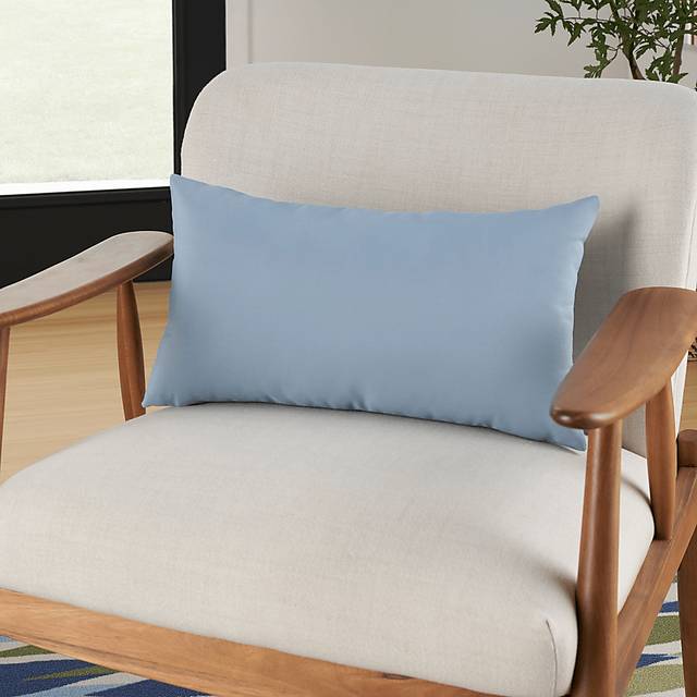 Torlana Light Blue Indoor/Outdoor Lumbar Pillow - Thumbnail - Image 4