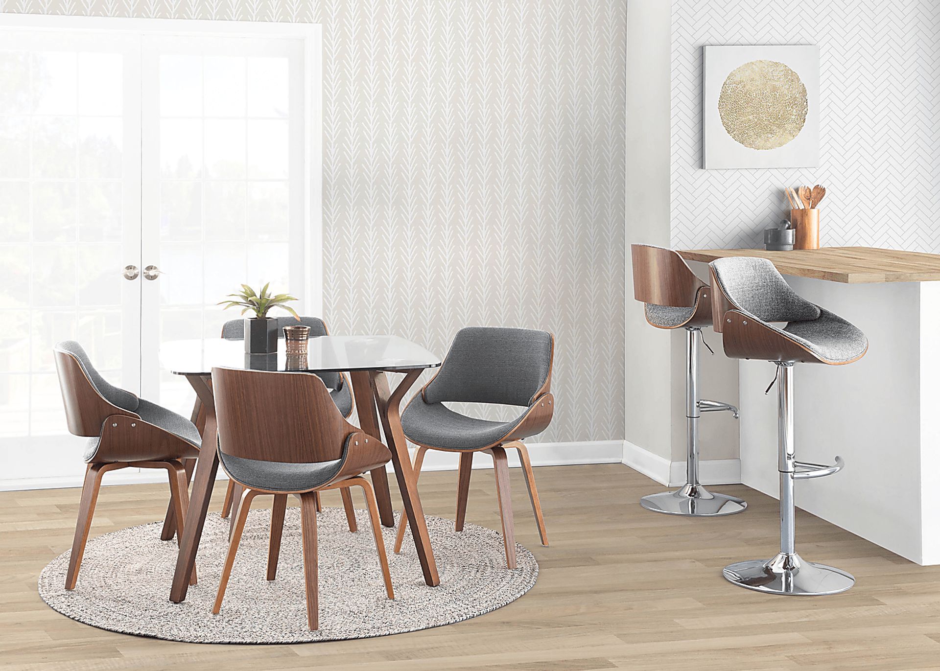 Torlina Gray Adjustable Barstool, Set of 2 - Image 3