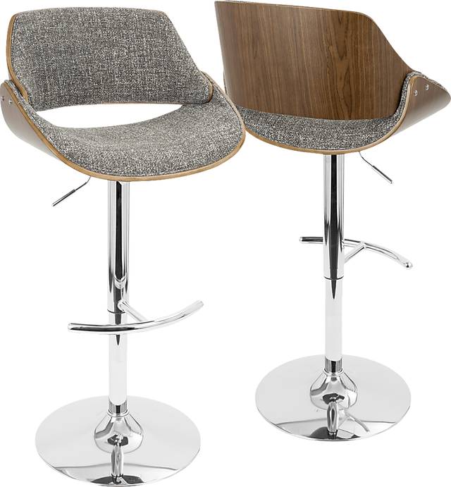 Torlina Gray Adjustable Barstool, Set of 2 - Thumbnail - Image 4