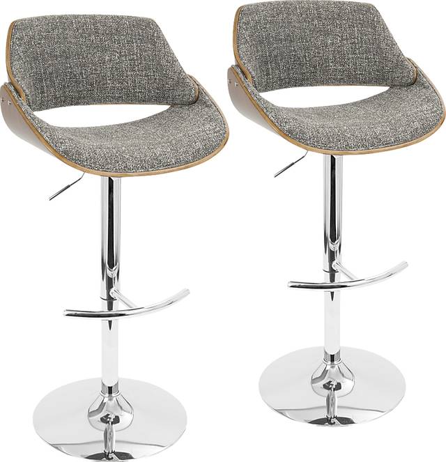 Torlina Gray Adjustable Barstool, Set of 2 - Thumbnail - Image 1