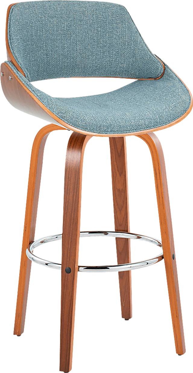 Torlina II Blue Swivel Barstool, Set of 2 - Thumbnail - Image 6