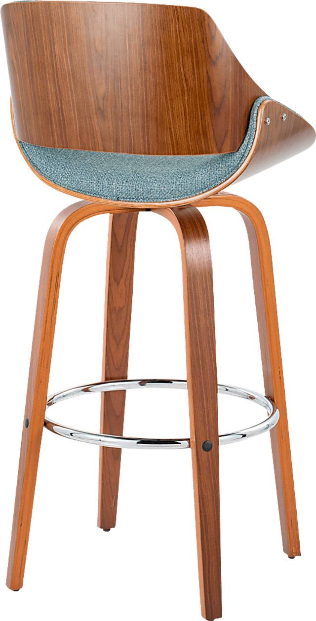 Torlina II Blue Swivel Barstool, Set of 2 - Thumbnail - Image 8