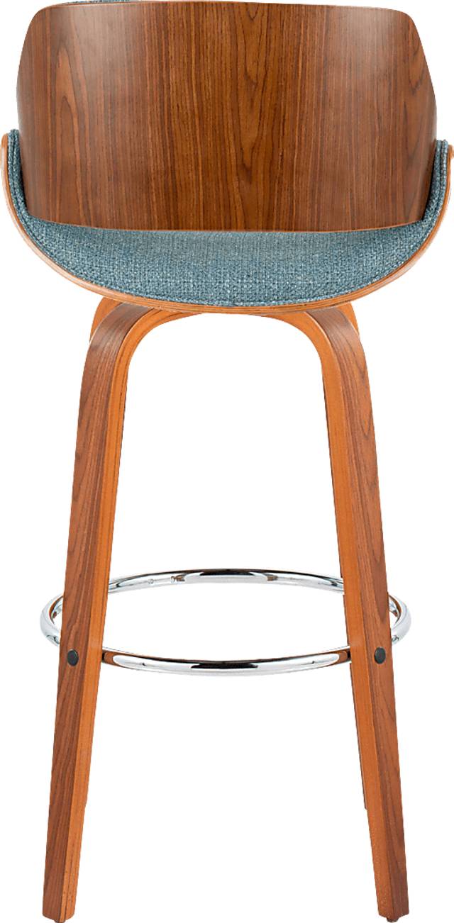 Torlina II Blue Swivel Barstool, Set of 2 - Thumbnail - Image 9