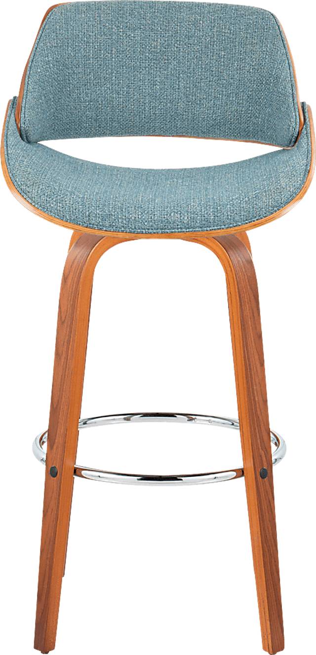 Torlina II Blue Swivel Barstool, Set of 2 - Thumbnail - Image 10