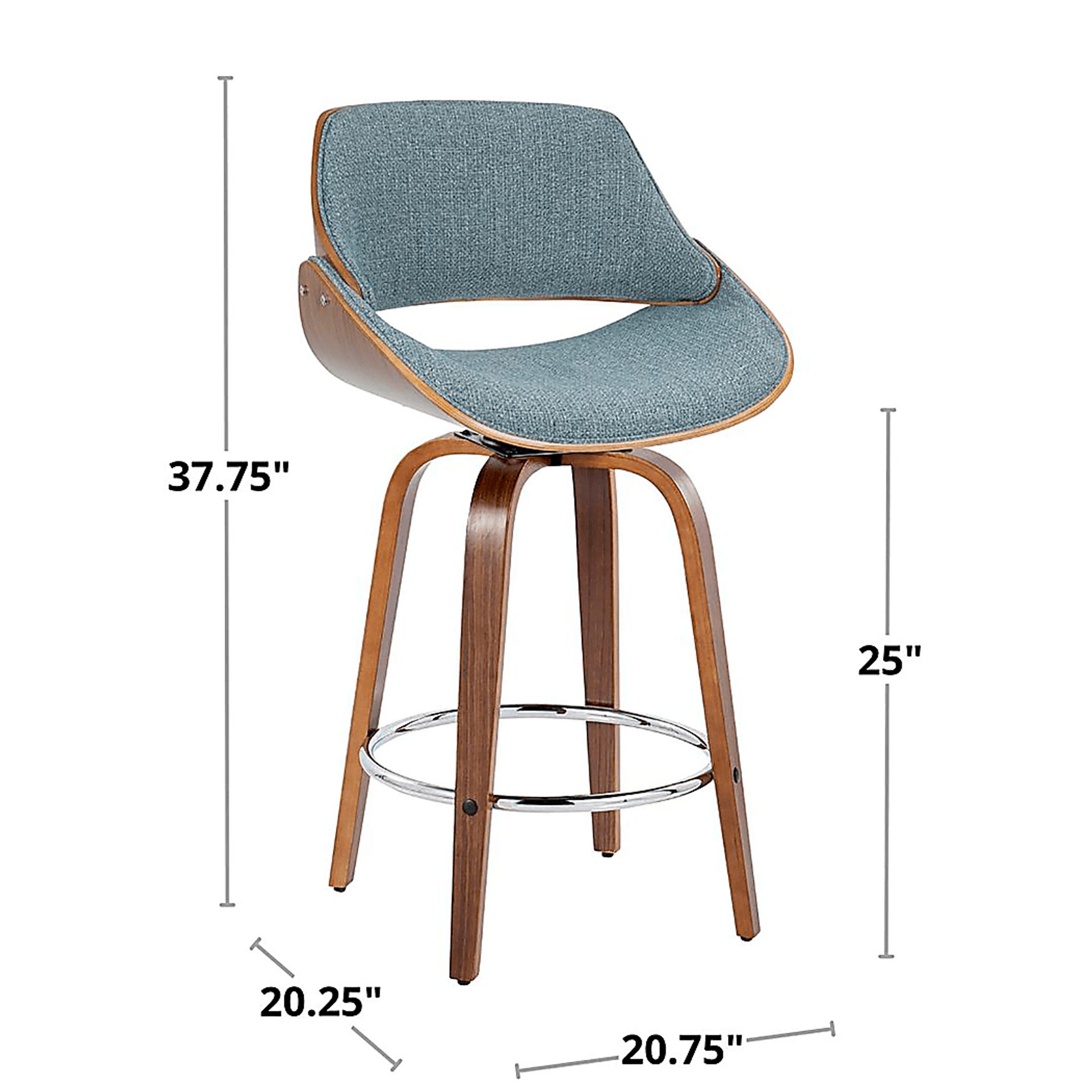 Torlina II Blue Swivel Counter Height Stool, Set of 2 - Image 11