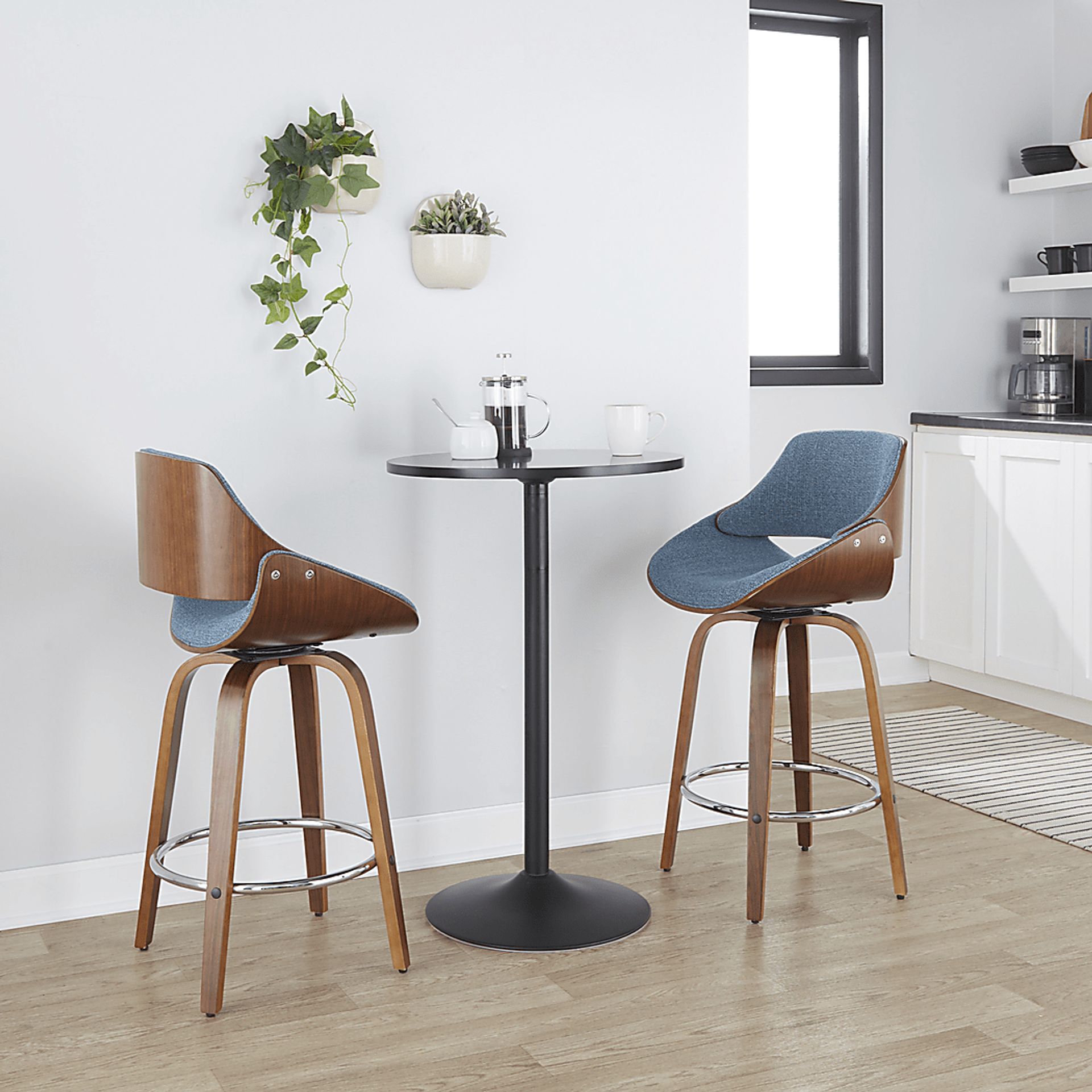 Torlina II Blue Swivel Counter Height Stool, Set of 2 - Image 2