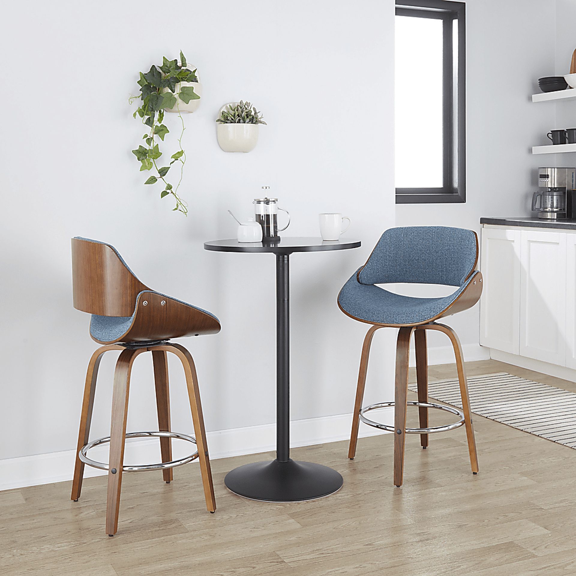 Torlina II Blue Swivel Counter Height Stool, Set of 2 - Image 3