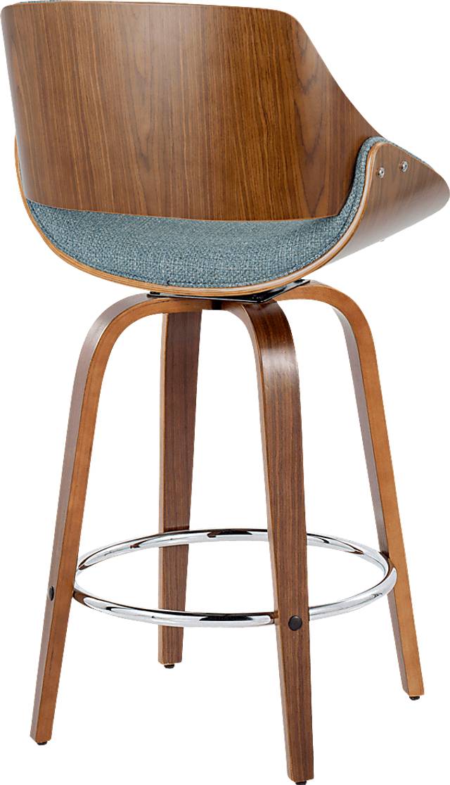 Torlina II Blue Swivel Counter Height Stool, Set of 2 - Thumbnail - Image 8