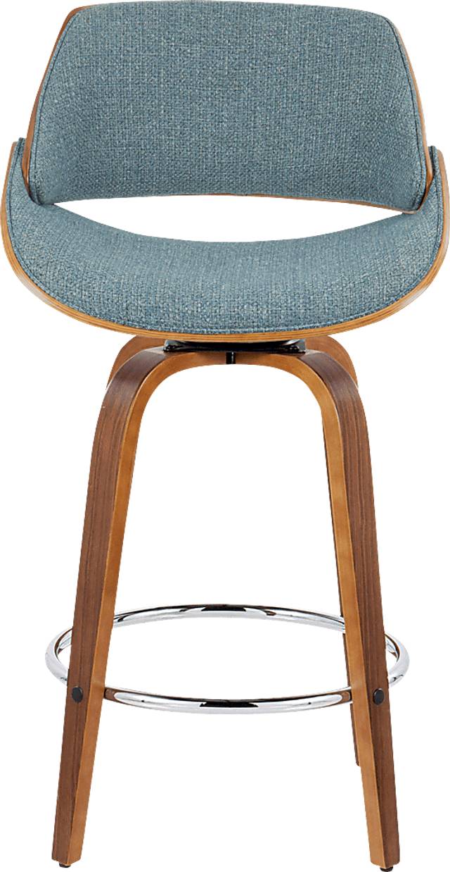 Torlina II Blue Swivel Counter Height Stool, Set of 2 - Thumbnail - Image 10