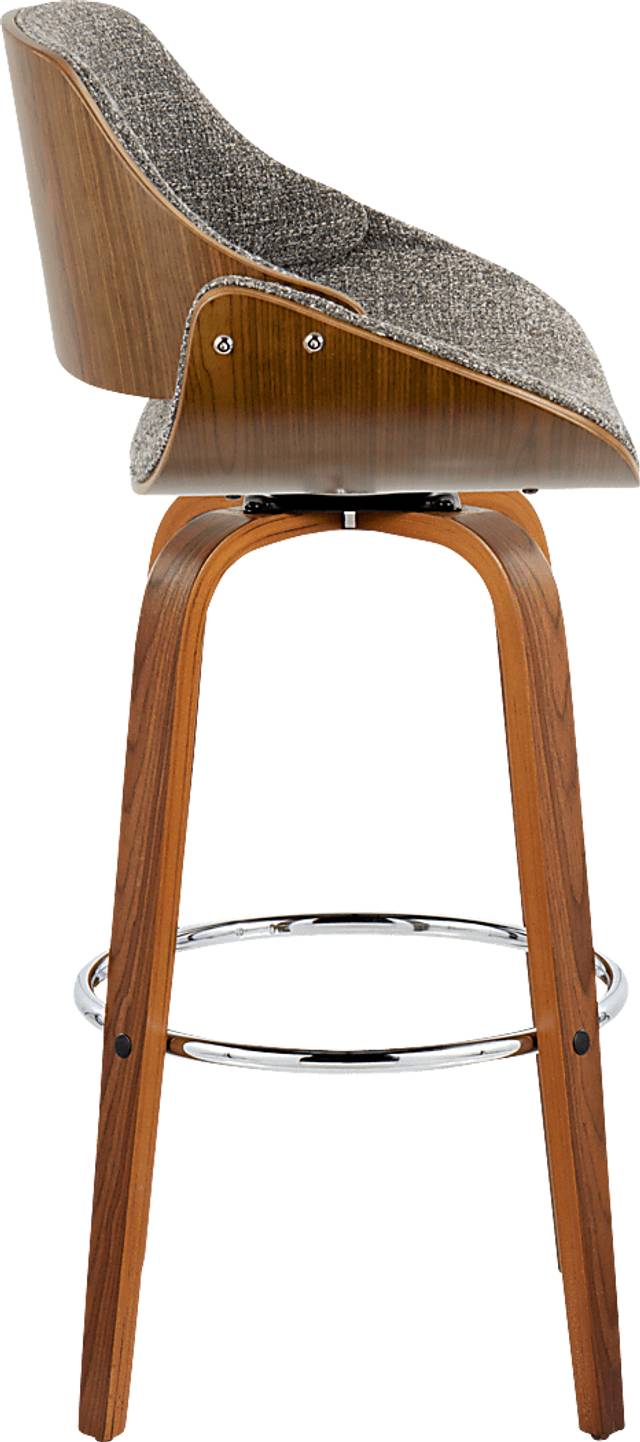 Torlina II Gray Swivel Barstool, Set of 2 - Thumbnail - Image 7
