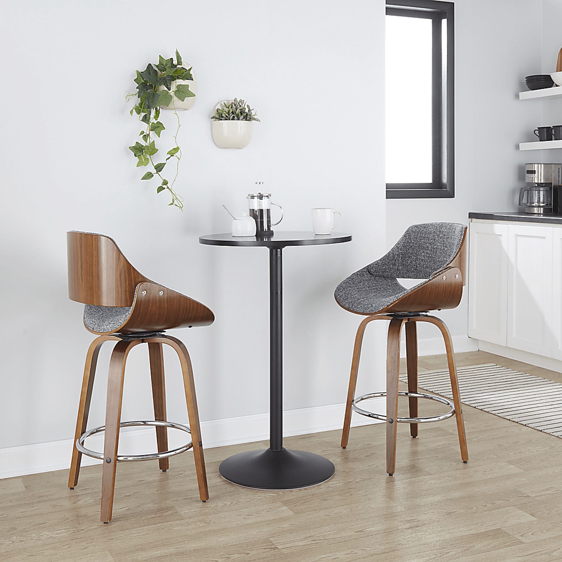 Torlina II Gray Swivel Counter Height Stool, Set of 2 - Image 2