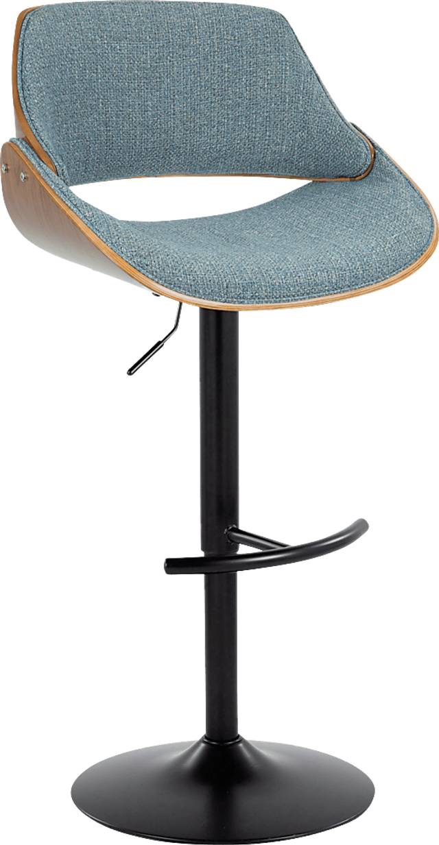 Torlina III Blue Adjustable Barstool, Set of 2 - Thumbnail - Image 6