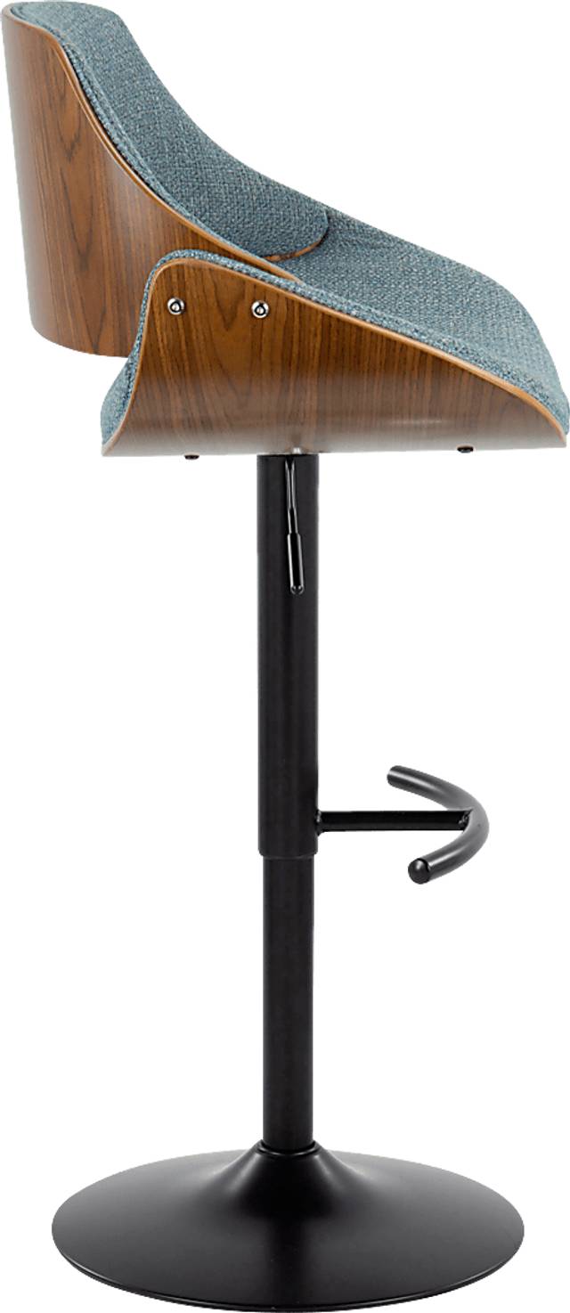 Torlina III Blue Adjustable Barstool, Set of 2 - Thumbnail - Image 7