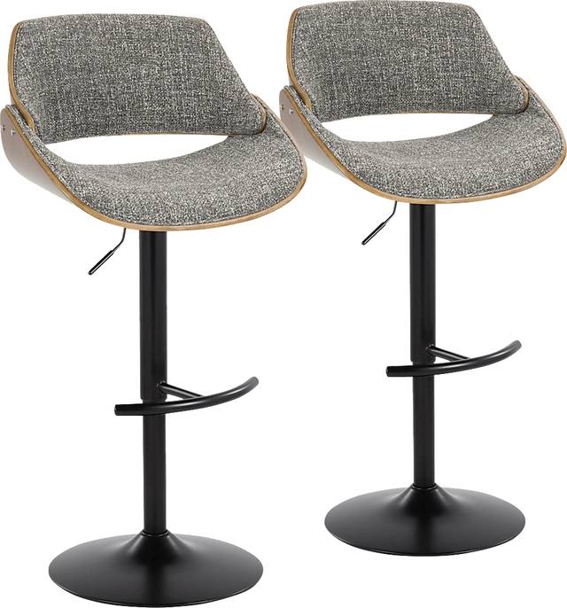 Torlina III Gray Adjustable Barstool, Set of 2 - Thumbnail - Image 1