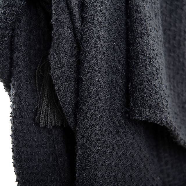 Tormi Charcoal Indoor/Outdoor Throw Blanket - Thumbnail - Image 4
