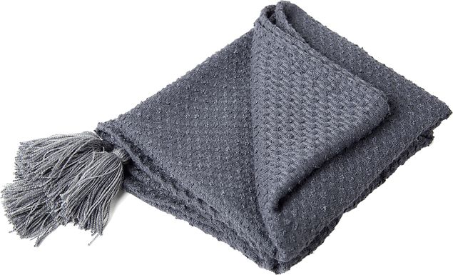 Tormi Charcoal Indoor/Outdoor Throw Blanket