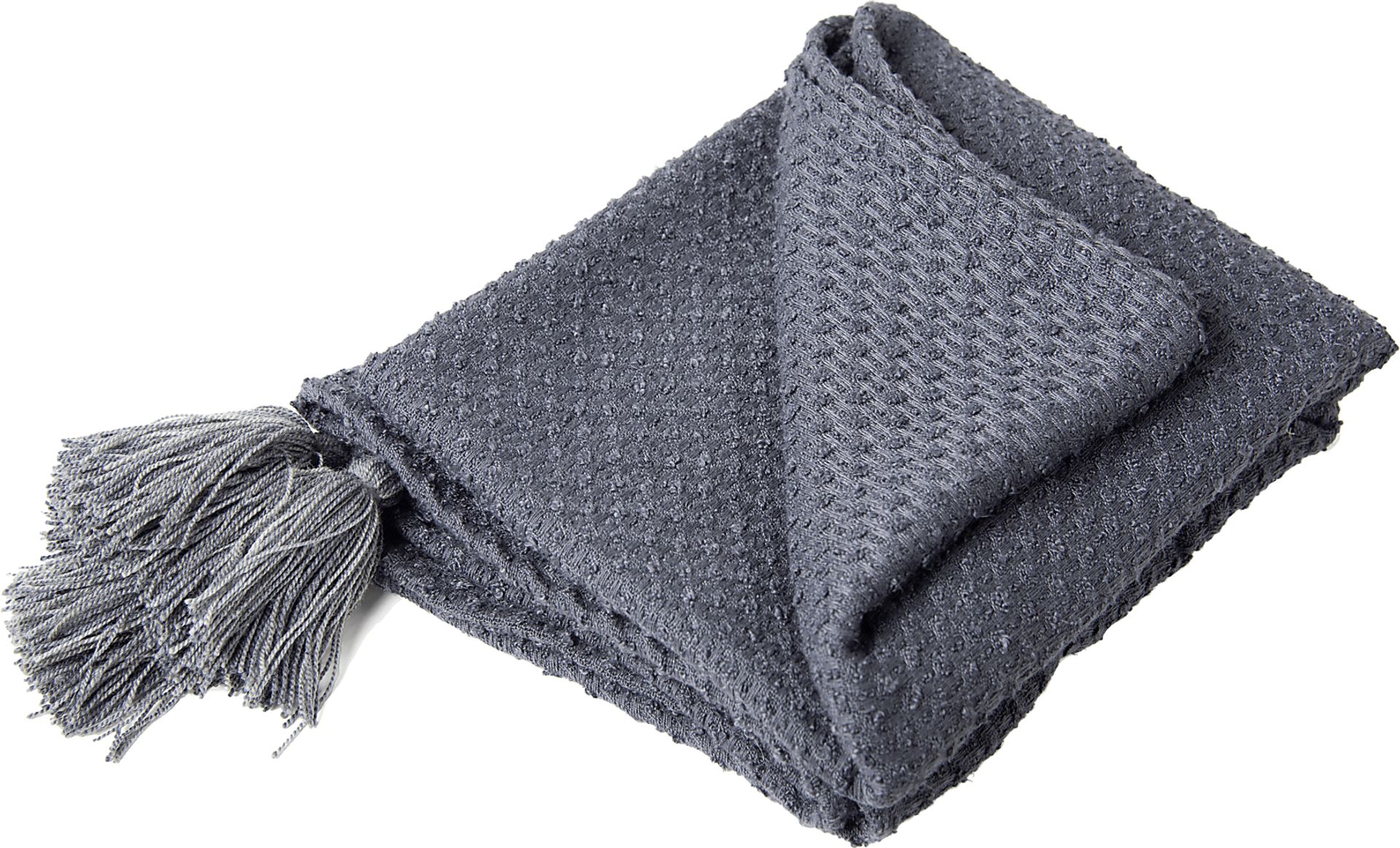 Tormi Charcoal Indoor/Outdoor Throw Blanket - Image 1
