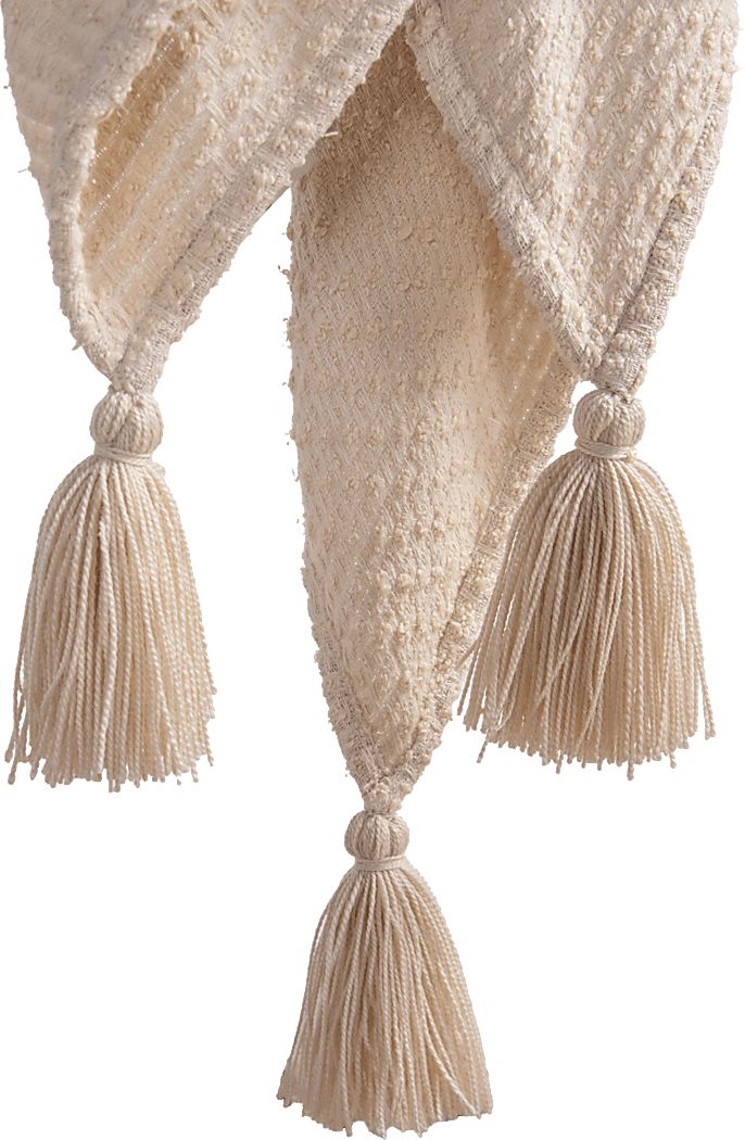 Tormi Cream Indoor/Outdoor Throw Blanket
