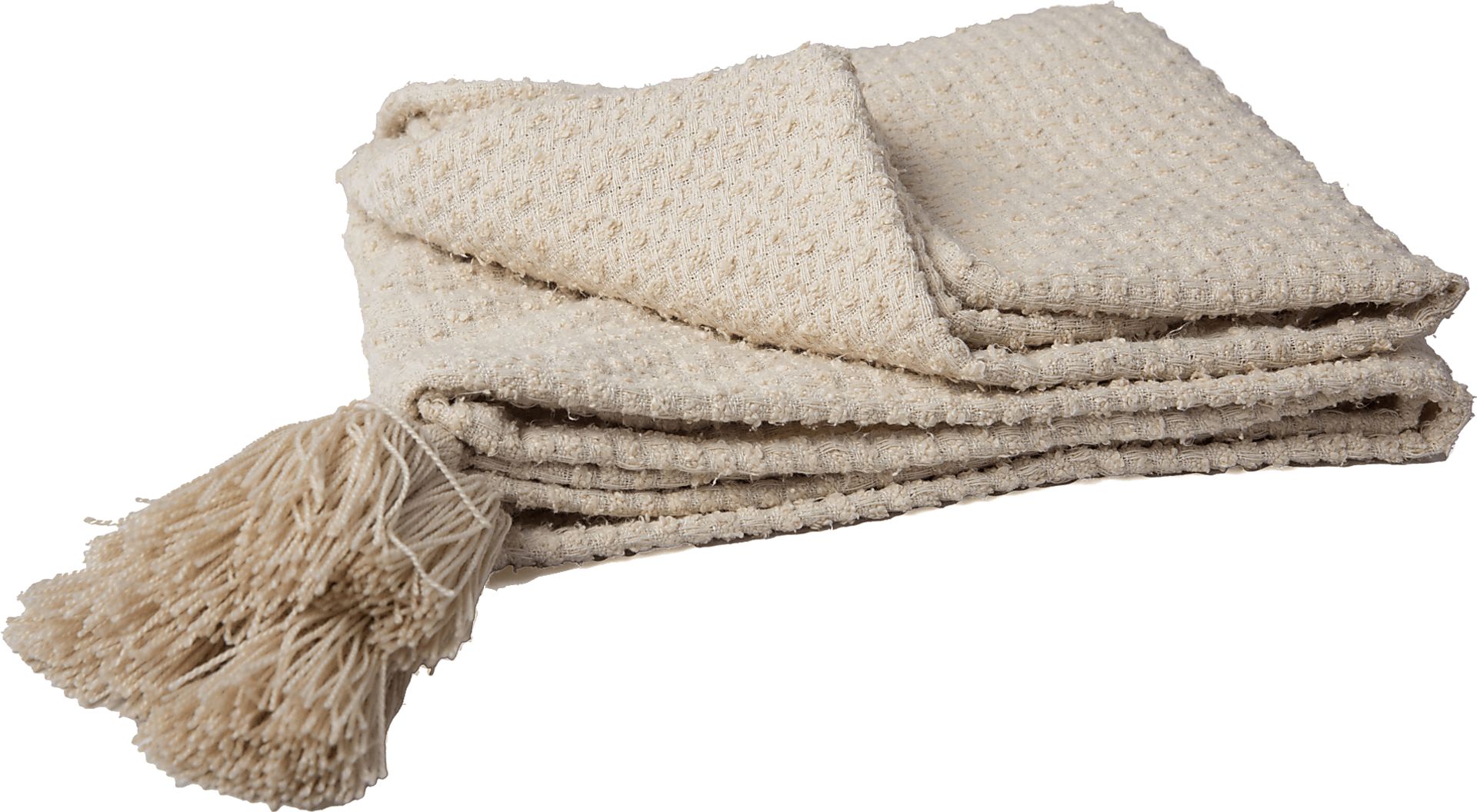 Tormi Cream Indoor/Outdoor Throw Blanket - Image 1