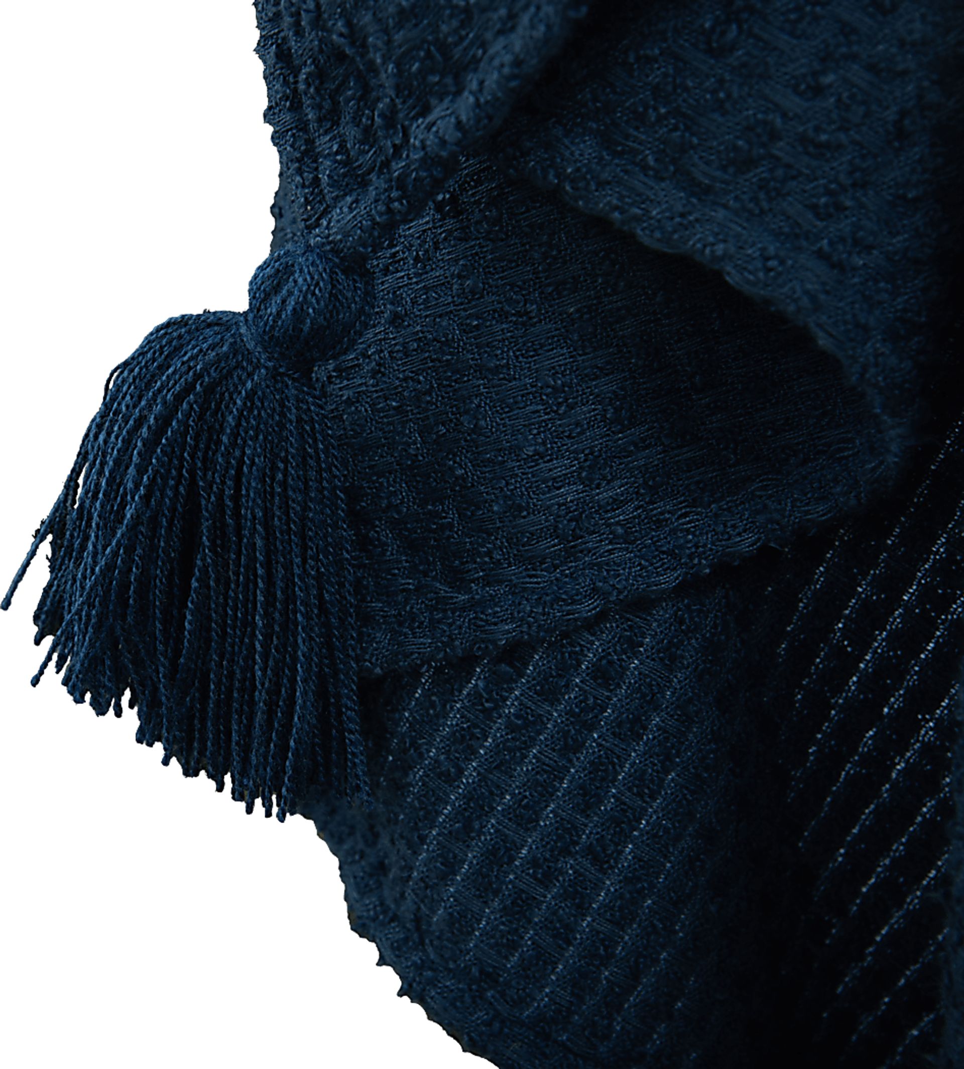 Tormi Navy Indoor/Outdoor Throw Blanket - Image 2