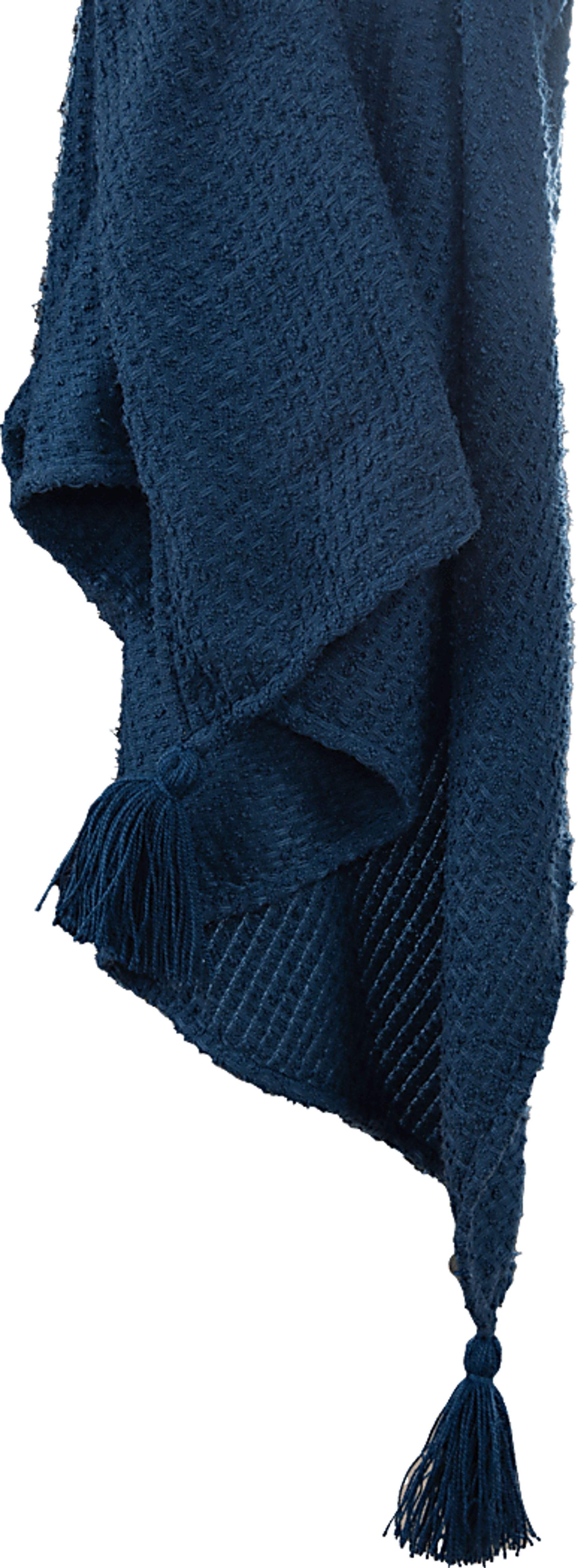 Tormi Navy Indoor/Outdoor Throw Blanket - Image 3