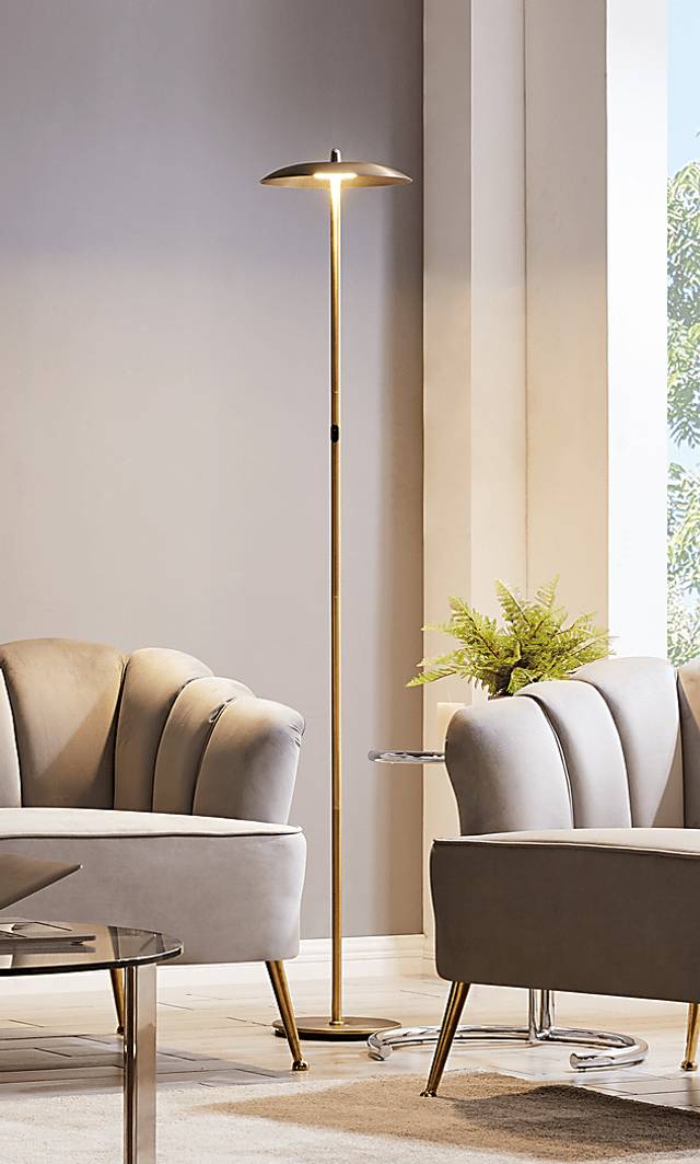 Toronto Way Brass Floor Lamp - Thumbnail - Image 3