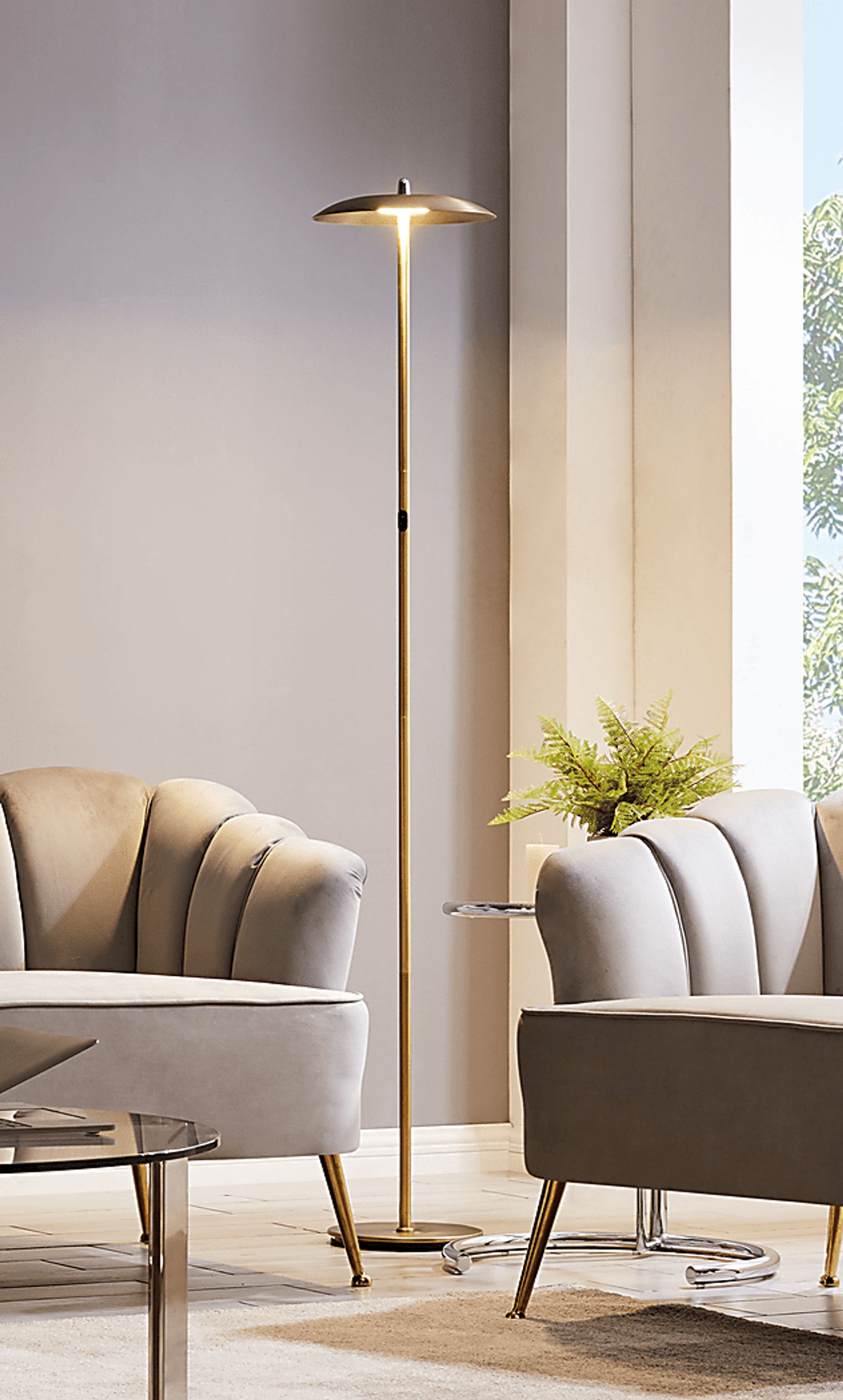 Toronto Way Brass Floor Lamp - Image 3