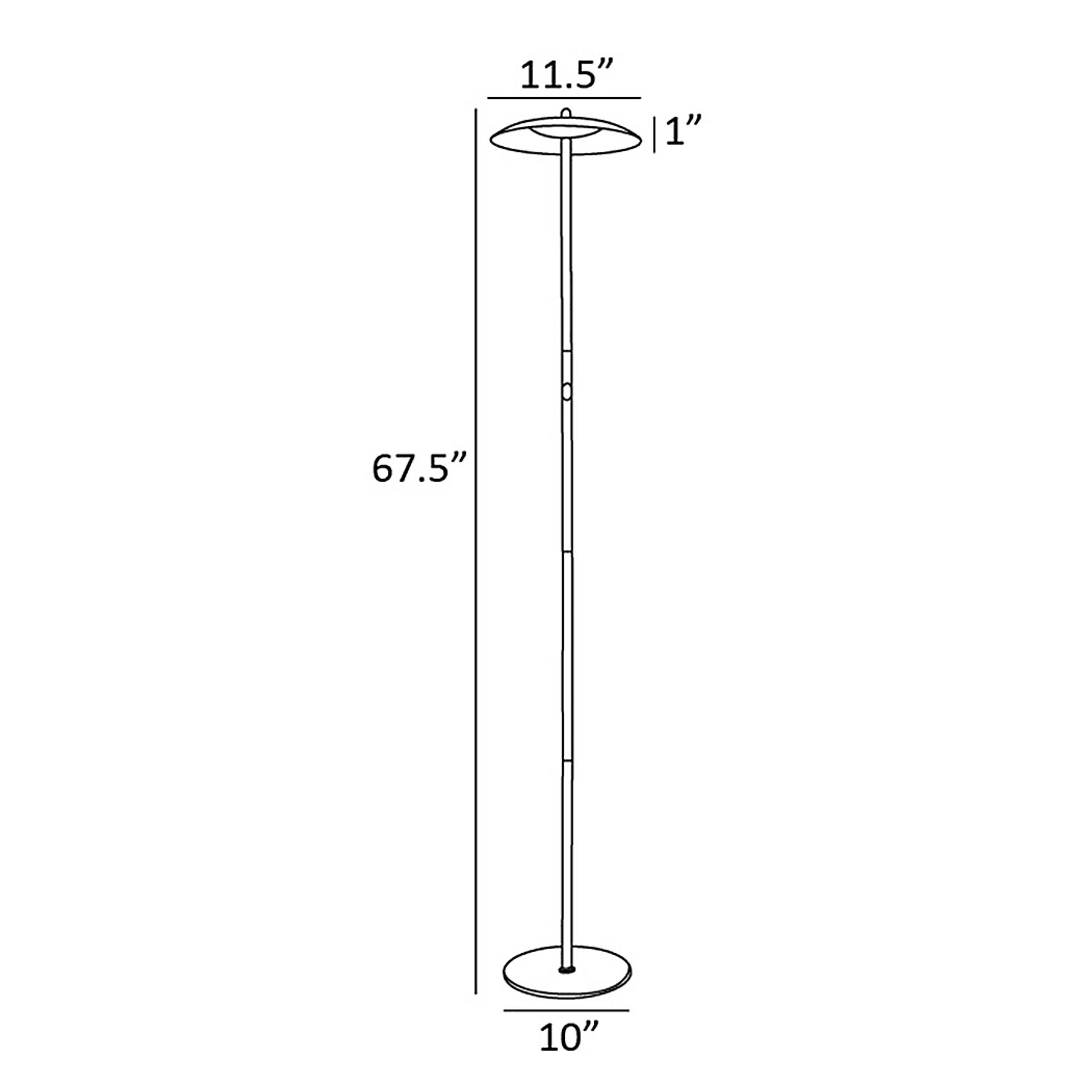 Toronto Way Brass Floor Lamp - Image 5