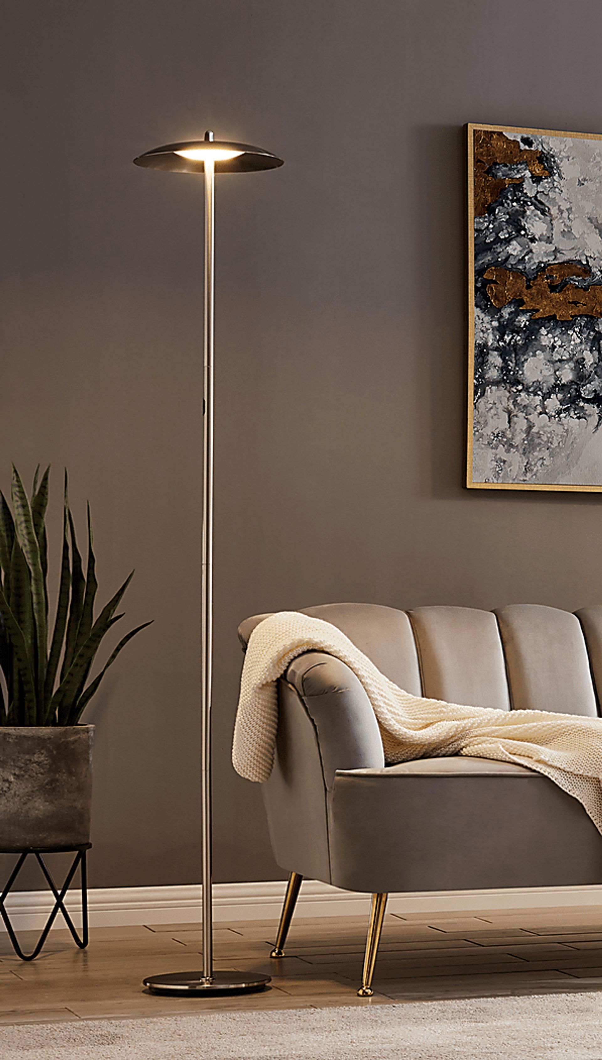 Toronto Way Silver Floor Lamp - Image 3
