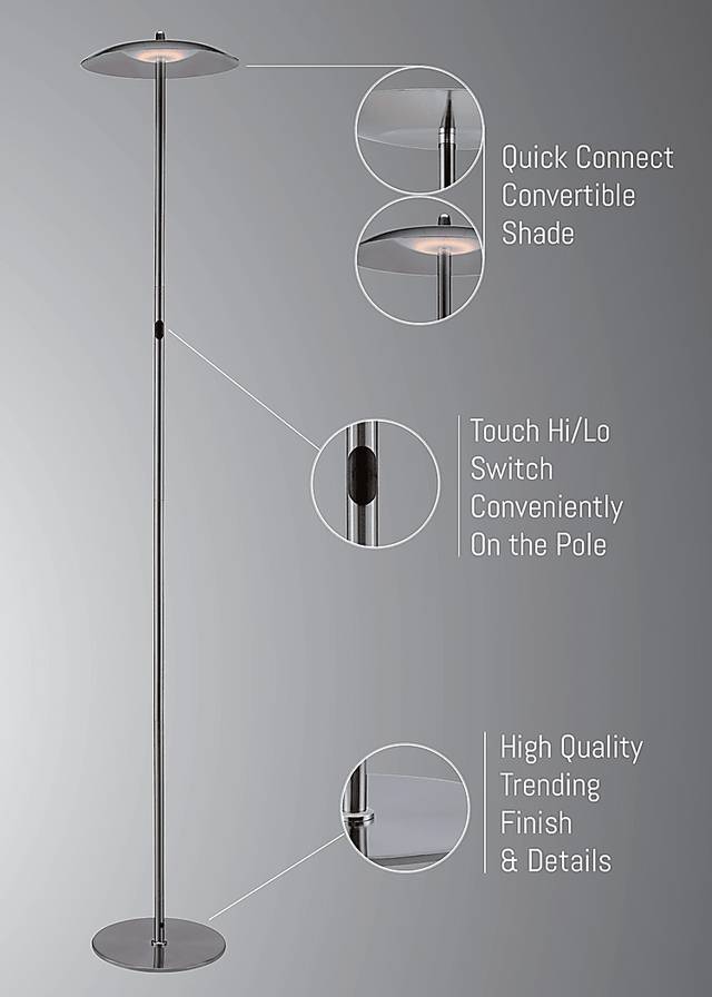 Toronto Way Silver Floor Lamp - Thumbnail - Image 7