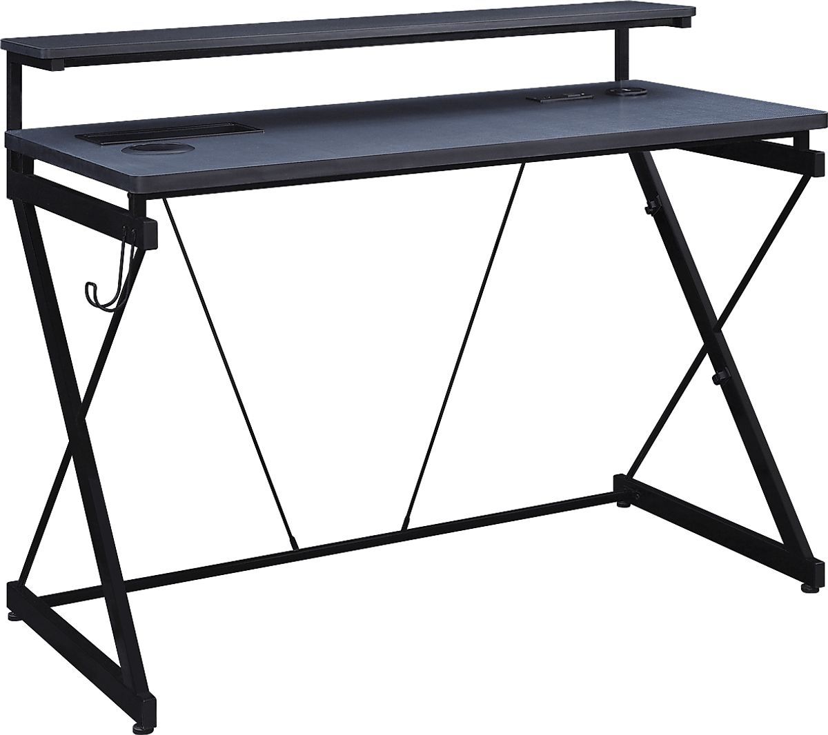Torque Black Black,Colors Gaming Desk | Rooms to Go