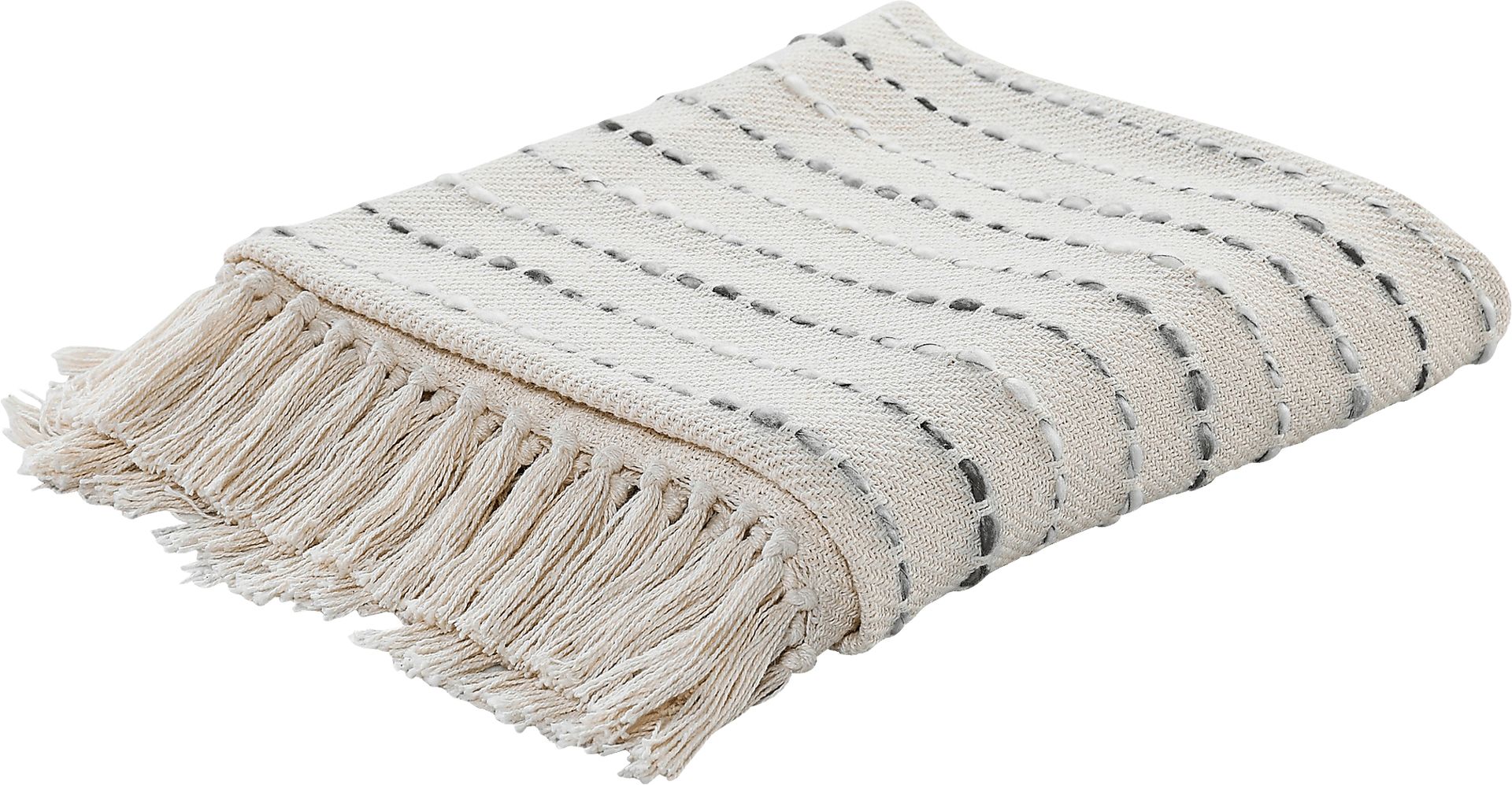 Torrent Gray Throw Blanket - Image 3