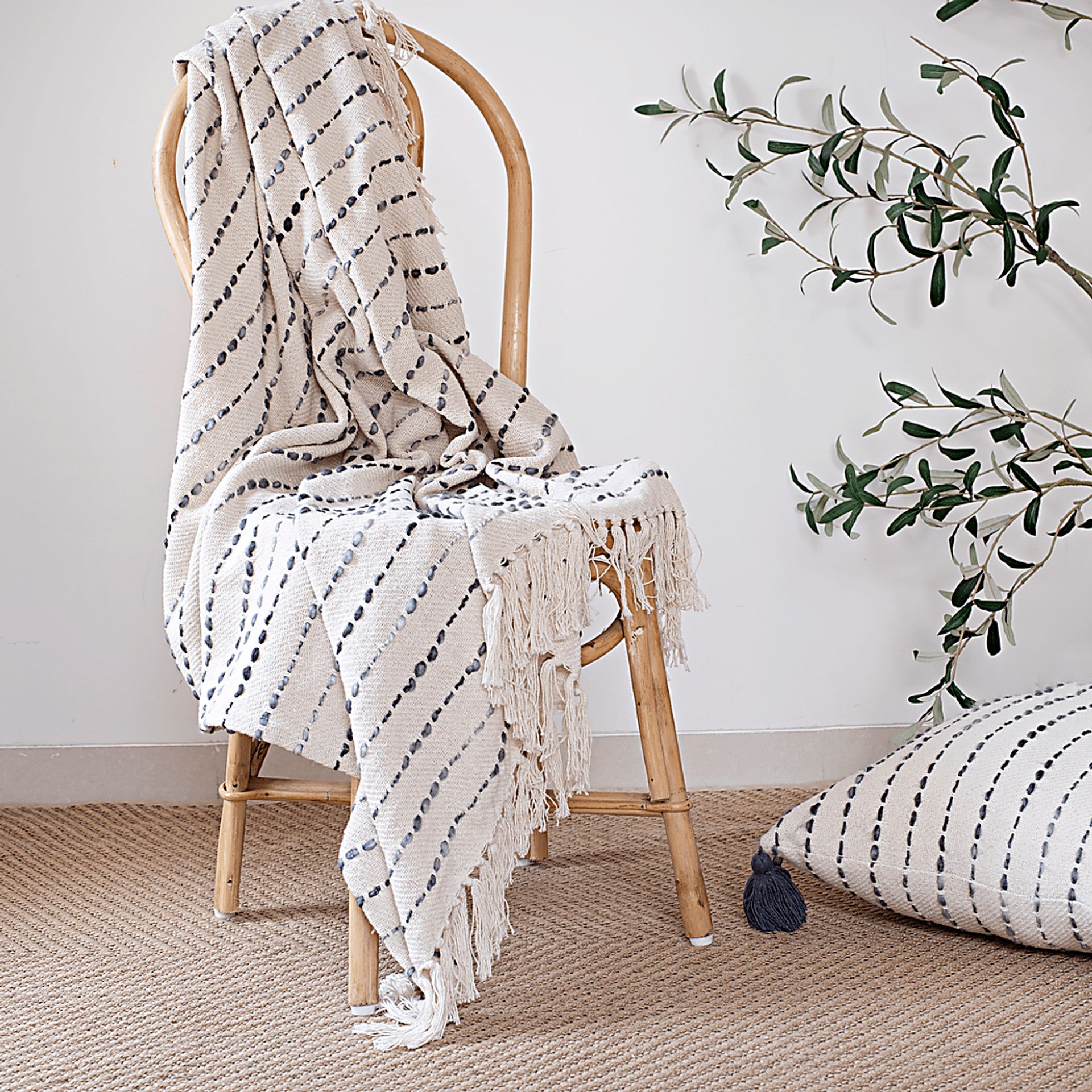 Torrent Gray Throw Blanket - Image 5