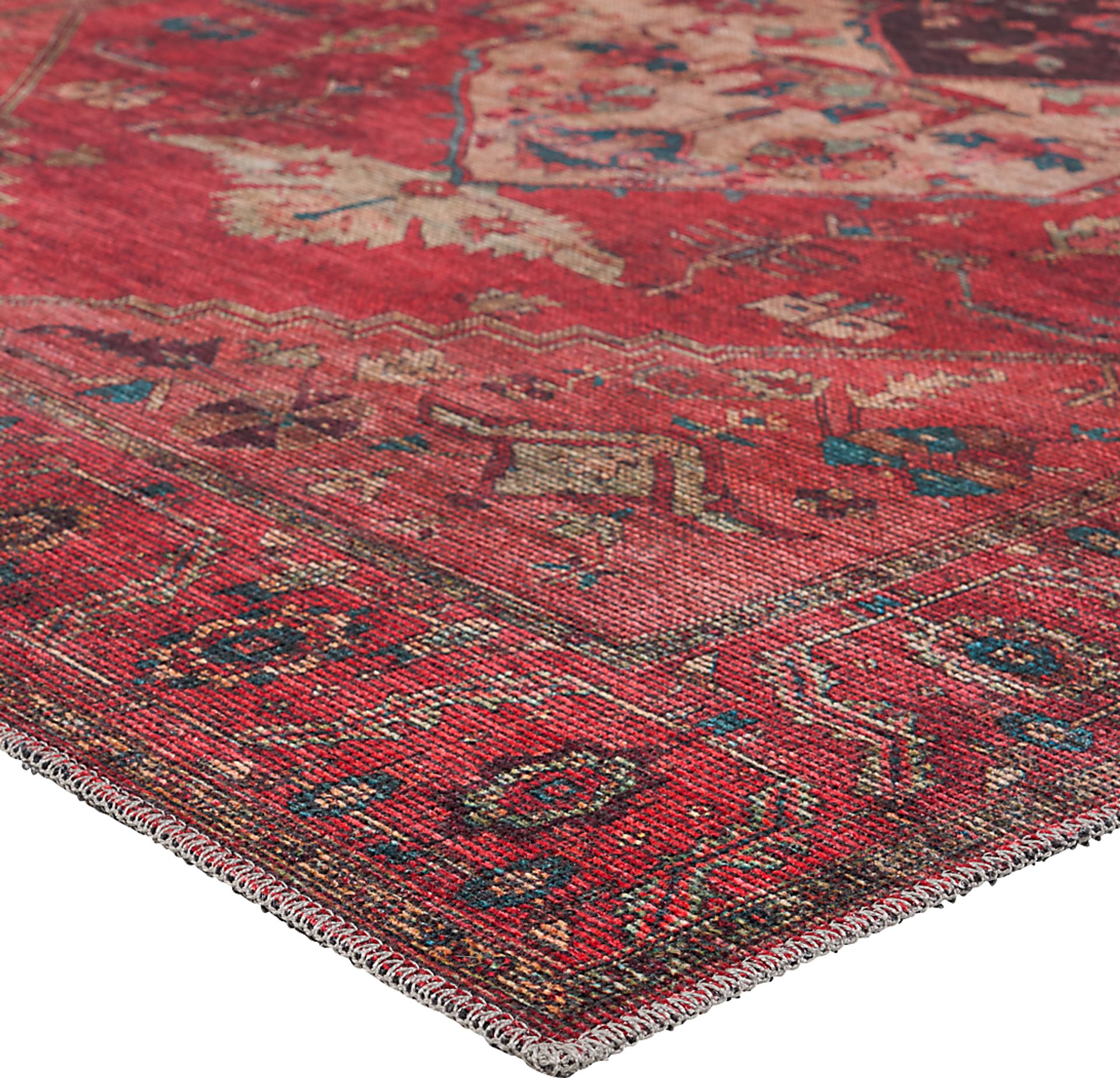 Tortos Red 3' x 8' Runner Rug - Image 4