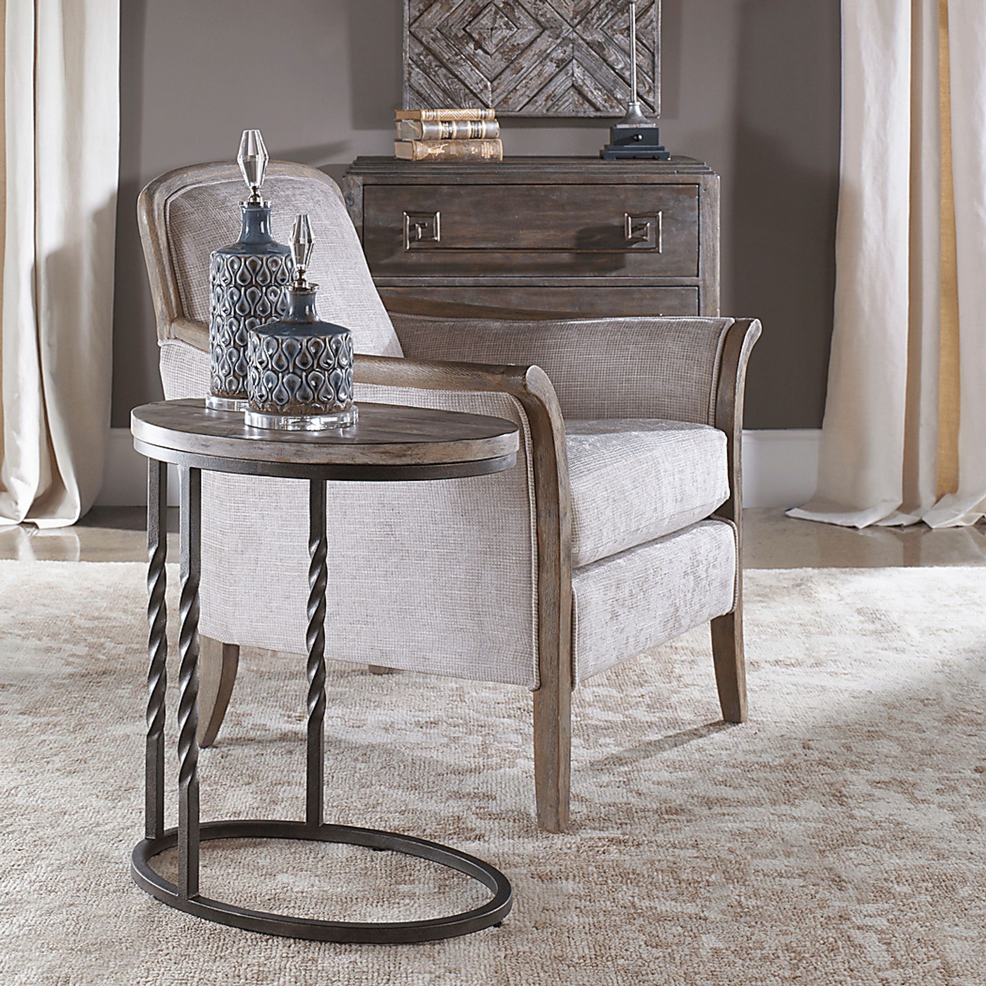 Tortosa Brown End Table - Image 3