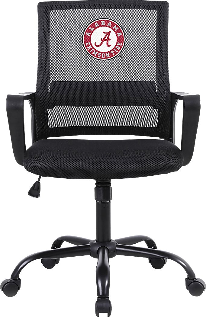 Tough Match NCAA University of Alabama Black Desk Chair